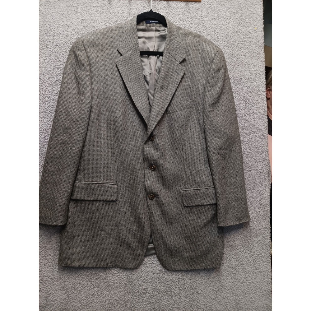 Chaps Ralph Lauren Men's Blazer Sport Coat Gray Textured Made in Canada 44T